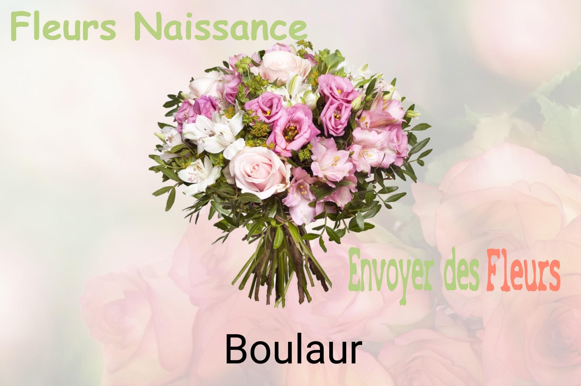 Bouquet de fleurs de naissance livré à Boulaur